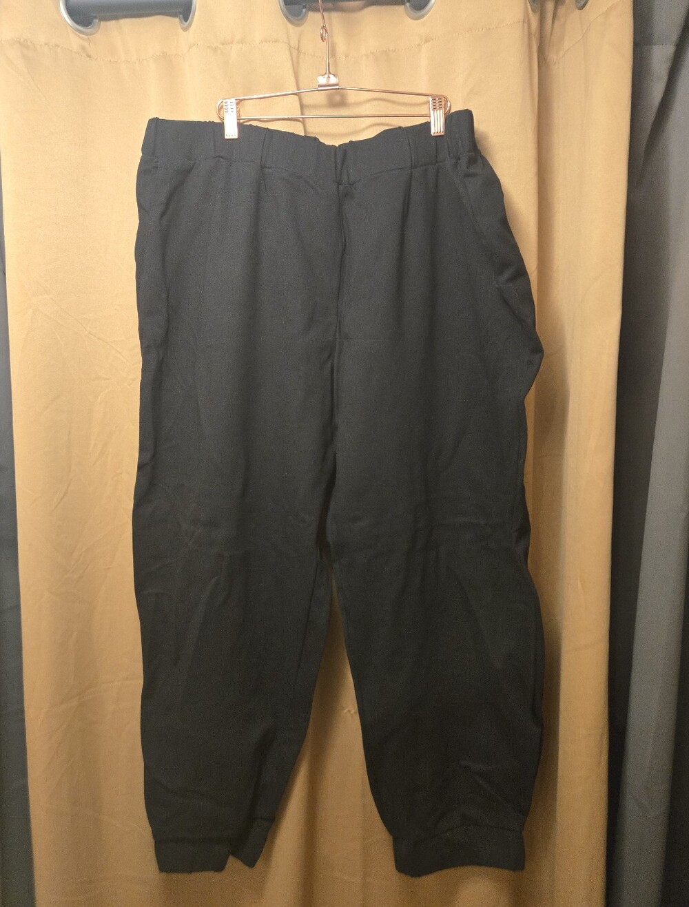 Velvet by Graham & Spencer Black Relaxed Jogger Pants 3x